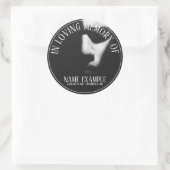 Schlafgesicht im Halbschatten Runder Aufkleber (Tasche)