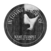 Schlafgesicht im Halbschatten Schneidebrett (Vorderseite)