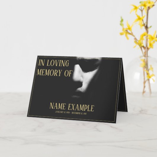 Schlafgesicht in halber Schattenkarte Karte (Gelbe Blume)