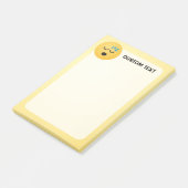 Schlafgesicht Post-it Klebezettel (angewinkelt)