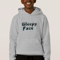 Schlafgesicht: Pullover Hoodie Sweater für Kinder