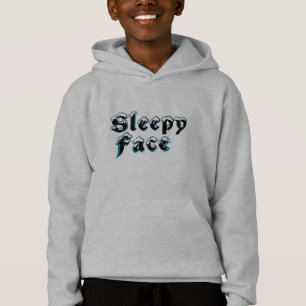 Schlafgesicht: Pullover Hoodie Sweater für Kinder