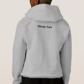 Schlafgesicht: Pullover Hoodie Sweater für Kinder (Rückseite)