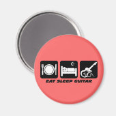 Schlafgitarre essen magnet (Vorderseite/Rückseite)