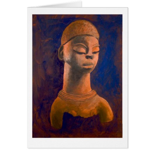 Schlafgoddess Grußkarte (Vorne)