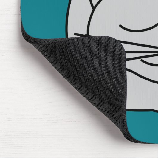 Schlafgraue Katze Mousepad (Ecke)