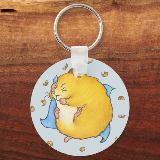 SchlafHamster Ted Schlüsselanhänger (Vorderseite)