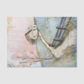 SCHLAFHAUS IN PASTELS DECOUPAGE TISSUPAPIER SEIDENPAPIER (Vorderseite)