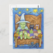 Schlafhexe Postkarte (Vorne/Hinten)
