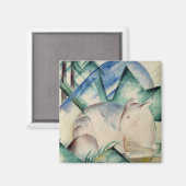 Schlafhirsch Magnet (Vorderseite/Rückseite)