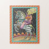 SCHLAFHOLLOW CIRCUS CLOWN, HALLOWEEN ZEBRA PUZZLE (Vertikal)