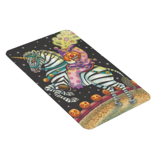SCHLAFHOLLOW CIRCUS CLOWN, UNICORN ZEBRA MAGNET (Rechte Seite)