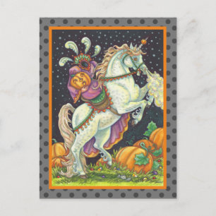 SCHLAFHOLLOW HEADLESS HORSEWOMAN, HALLOWEEN POSTKARTE