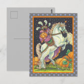 SCHLAFHOLLOW HEADLESS HORSEWOMAN, HALLOWEEN POSTKARTE (Vorne/Hinten)