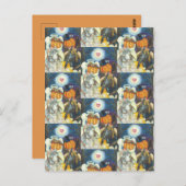 SCHLAFHOLLOW WEDD, HEADLESS HORSEMAN HALLOWEEN POSTKARTE (Vorne/Hinten)