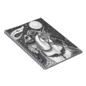 SCHLAFHOLZ, HEADLESS GOTHIC WITCH, UNICORN, OWL NOTIZBLOCK (Rechte Seite)