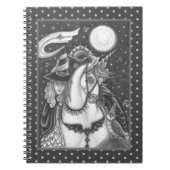 SCHLAFHOLZ, HEADLESS GOTHIC WITCH, UNICORN, OWL NOTIZBLOCK (Vorderseite)