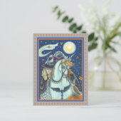 SCHLAFHOLZ, HEADLESS GOTHIC WITCH, UNICORN, OWL POSTKARTE (Stehend Vorderseite)
