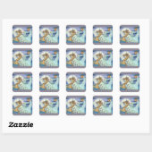 SCHLAFHOLZBRIDE, UNICORN STICKERS SHEET Squ (Blatt)