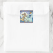 SCHLAFHOLZBRIDE, UNICORN STICKERS SHEET Squ (Tasche)