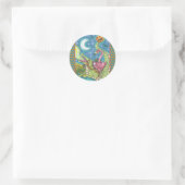 SCHLAFHOLZPINK FLAMINGO STICKERS RUNDE (Tasche)