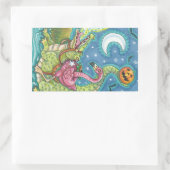 SCHLAFHOLZPINK FLAMINGO STICKERS SHEET REc (Tasche)