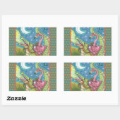 SCHLAFHOLZPINK FLAMINGO STICKERS SHEET REc (Blatt)