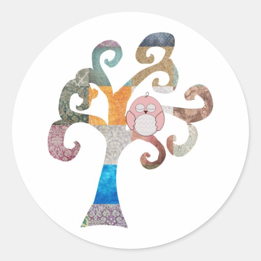 Schlafhuhn Runder Aufkleber (Vorderseite)