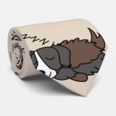 Schlafhund Australischer Hirte Tier Lover ZZZ Krawatte (Gerollt)