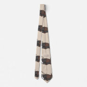 Schlafhund Australischer Hirte Tier Lover ZZZ Krawatte (Rückseite)