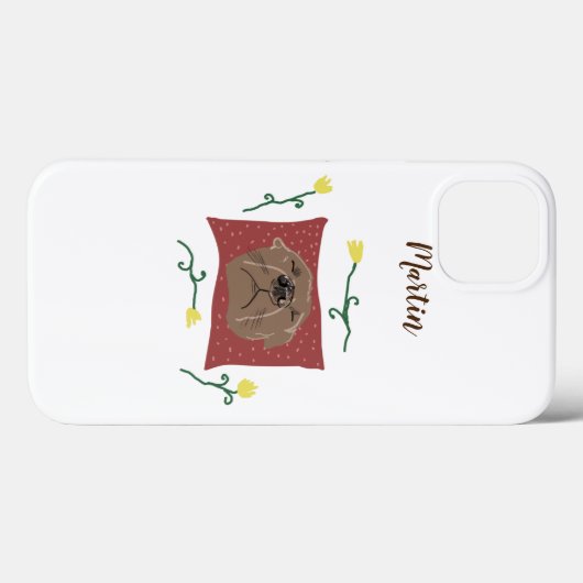 Schlafhund Case-Mate iPhone Hülle (Rückseite (Horizontal))