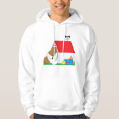 Schlafhund in einem Hundehaus Hoodie (Vorderseite)
