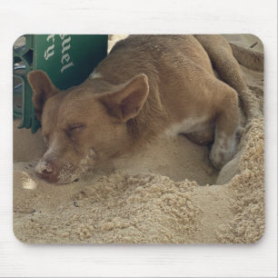 Schlafhund Mousepad
