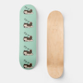 Schlafhund Siberischer Husky Tier Lover ZZ Haustie Skateboard (Vorderseite)