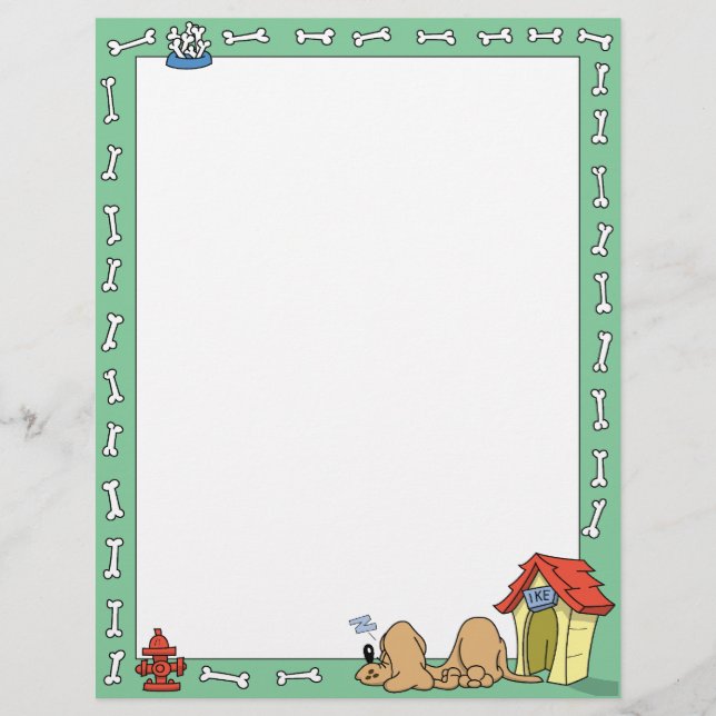 Schlafhund und Hundehaus (Vorderseite)