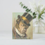 "Schlafhund" Vintag Postkarte (Stehend Vorderseite)