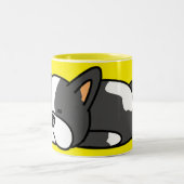 Schlafhund Zweifarbige Tasse (Mittel)