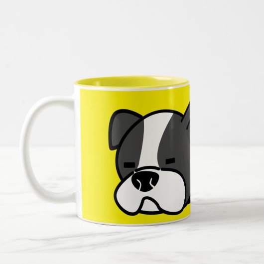 Schlafhund Zweifarbige Tasse (Links)