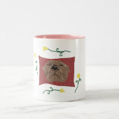 Schlafhund Zweifarbige Tasse (Mittel)