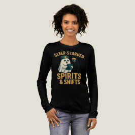 Schlafhungrige Geister & Shifts Nurse Halloween Tri-Blend Shirt