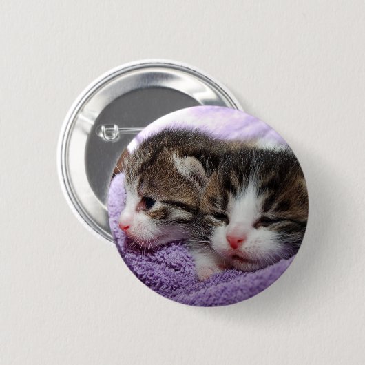Schlafkätzchen Button (Vorne & Hinten)