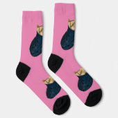 Schlafkätzchen mit Croc Shock, Crew Socken (Rechts)