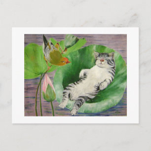 Schlafkätzchen Postkarte