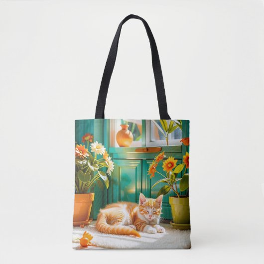 Schlafkätzchen Tasche (Vorderseite)