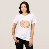 Schlafkatze-Ästhetik Tri-Blend Shirt (Vorderseite voll)