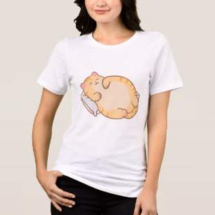 Schlafkatze-Ästhetik Tri-Blend Shirt