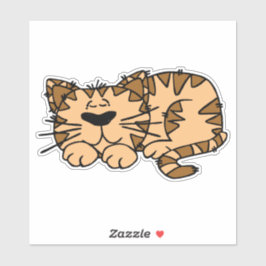 Schlafkatze Aufkleber