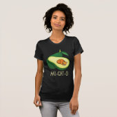 Schlafkatze Avocado Niedliches Gemüsepflanzchen Pu T-Shirt (Vorne ganz)