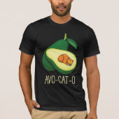 Schlafkatze Avocado Niedliches Gemüsepflanzchen Pu T-Shirt (Vorderseite)