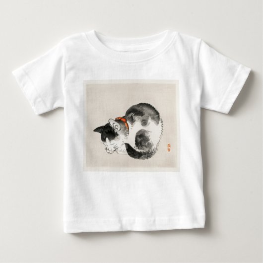 Schlafkatze Baby T-shirt (Vorderseite)